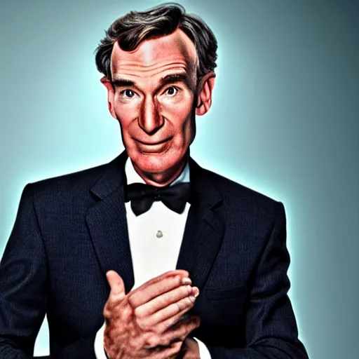 Prompt: bill nye as james bond