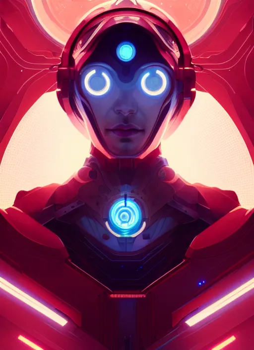 Prompt: symmetry!! portrait of robotic scientist, tech wear, scifi, glowing lights!! intricate elegant, highly detailed, digital painting, artstation, concept art, smooth, sharp focus, illustration, art by artgerm and greg rutkowski and alphonse mucha