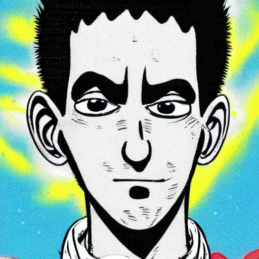 Image similar to portrait of saitama by dr seuss