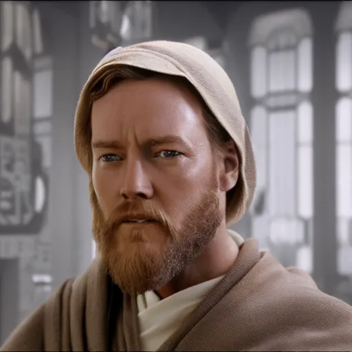 Prompt: obi - wan kenobi is a high ranking member of the italian mafia, 4 k, detailed