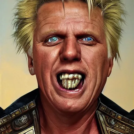 Prompt: hyperrealistic mixed media high resolution painting of Gary Busey as the !Emperor! from !Star Wars!, stunning 3d render inspired art by Jamie Salmon and WForrest and Greg Rutkowski, perfect facial symmetry, dim volumetric lighting, 8k octane beautifully detailed render, full body shot, post-processing, extremely hyper-detailed, intricate, epic composition, highly detailed attributes, highly detailed atmosphere, cinematic lighting, masterpiece, trending on artstation, very very detailed, masterpiece, stunning, flawless completion, lifelike texture, perfection,