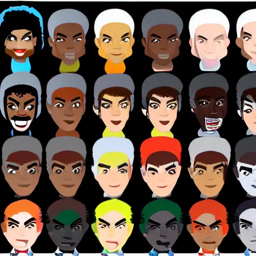 Image similar to character design sheets for camp black face, single michael jackson, michael jackson, michael jackson, michael jackson, michael jackson, michael jackson, michael jackson, michael jackson, ( ( ( mickey mouse ) ) ), nendroid, stephen bliss style