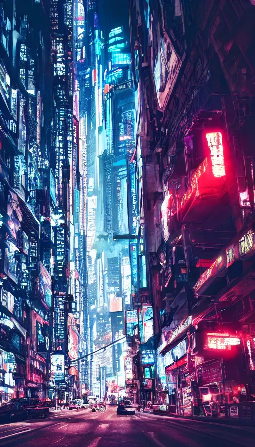 Prompt: cyberpunk city view, cinematic,4k,35mm,street photo, epic