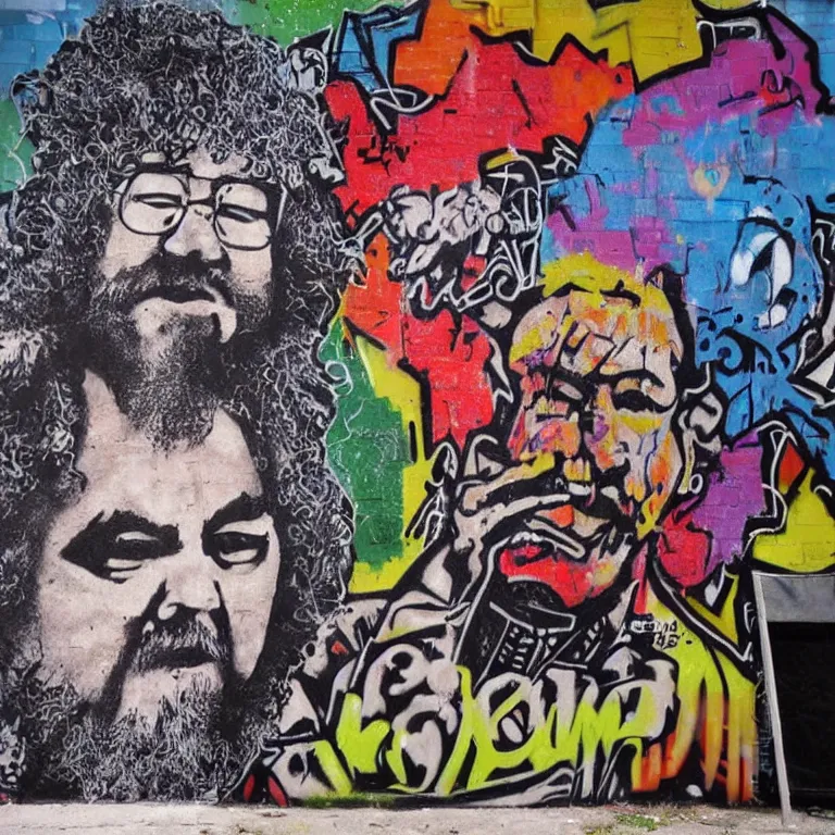 Image similar to graffiti jerry garcia