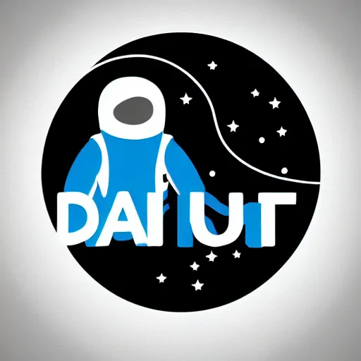 Prompt: logo for an app for astronaut dating