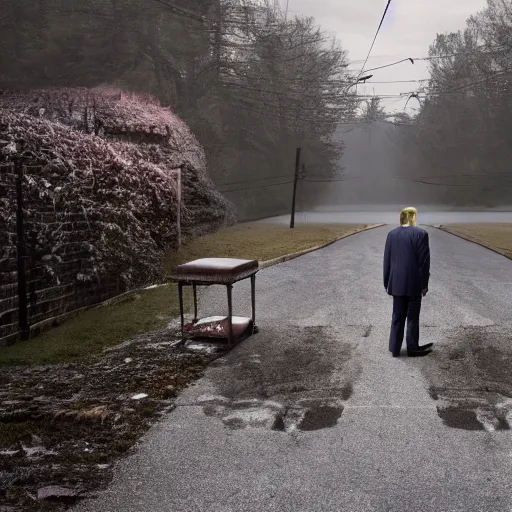 Image similar to 4k Photo of Alex Jones Donald Trump on January 6th, gregory Crewdson, award winning