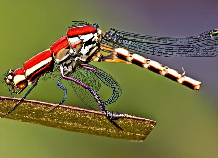 Prompt: damselfly eating a taco, high resolution, award winning nature photography, trending on flickr,