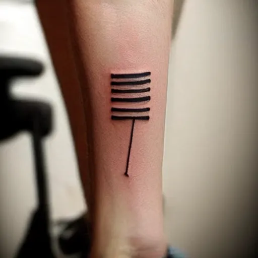 Image similar to cool minimal tattoo