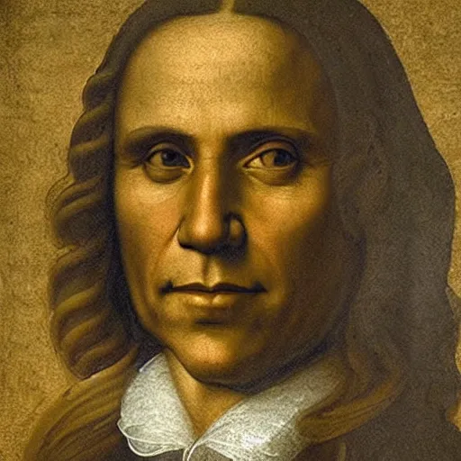 Image similar to portrait of barack obama, painted by leonardo da vinci