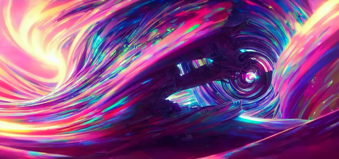 Image similar to swirling vortexes of computer hardware vaporwave aesthetic, colorful, psychedelic, digital painting, artstation, concept art, smooth, sharp focus, illustration, art by artgerm and greg rutkowski and alphonse mucha