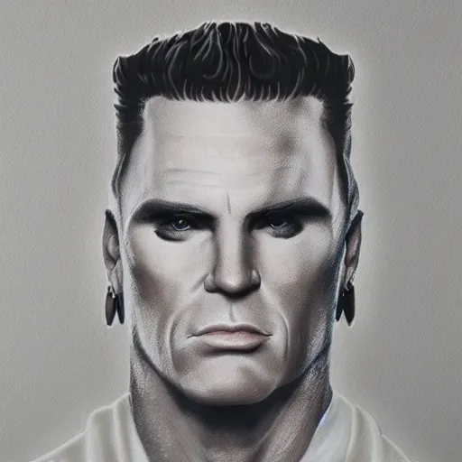 Image similar to a portrait of vanilla ice made out of vanilla and ice, concept art, matte painting