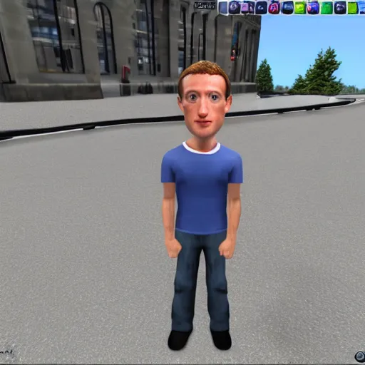 Prompt: mark zuckerberg skin in gmod