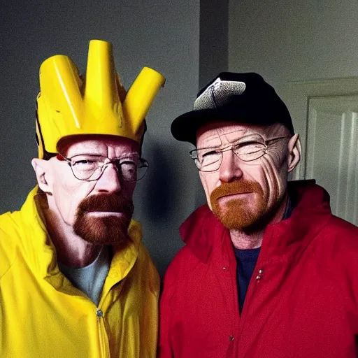 Image similar to walter white with donald trump