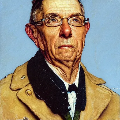 “painting of Edsger Dijkstra, by Norman Rockwell” | Stable Diffusion ...