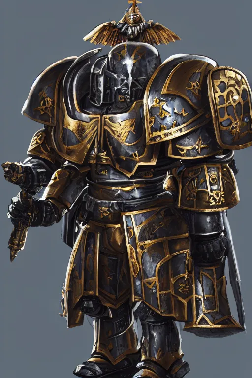 Image similar to armor portrait heros warhammer 4 0 k horus heresy fanart - the primarchs emperor by johannes helgeson animated with vfx concept artist & illustrator global illumination ray tracing hdr fanart arstation zbrush central hardmesh 8 k octane renderer comics stylized