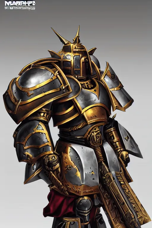 Image similar to armor portrait heros warhammer 4 0 k horus heresy fanart - the primarchs emperor by johannes helgeson animated with vfx concept artist & illustrator global illumination ray tracing hdr fanart arstation zbrush central hardmesh 8 k octane renderer comics stylized