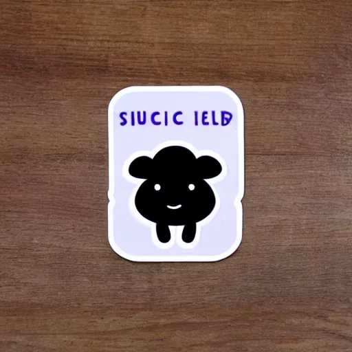 Image similar to cute electric sheep sticker