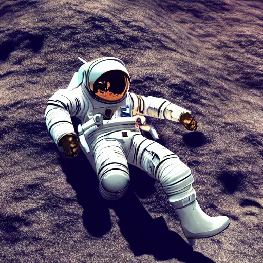 Image similar to an astronaut lounging in the beach, dramatic lighting, cinematic, extremly high detail, photorealistic, cinematic lighting, nasa footage