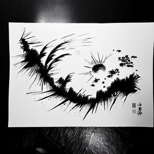 Image similar to ink art by xu wei