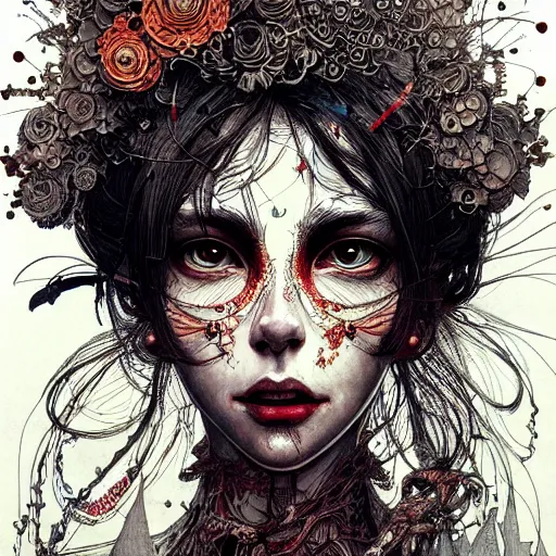 Image similar to portrait painted in ian mcque style drawn by vania zouravliov and takato yamamoto, inspired by voodoo, intricate acrylic gouache painting, high detail, sharp high detail, artstation