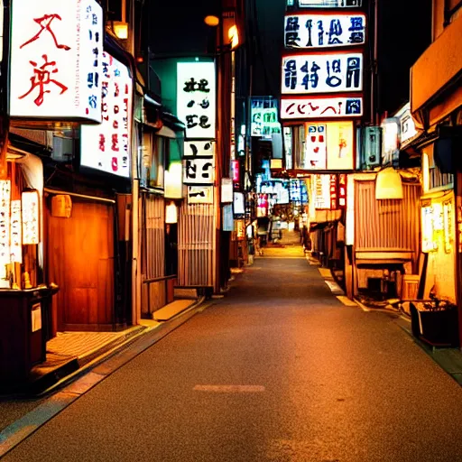 Image similar to beautiful night telephoto of bar streets of Japan photo, dslr, nikon lens, night time photography