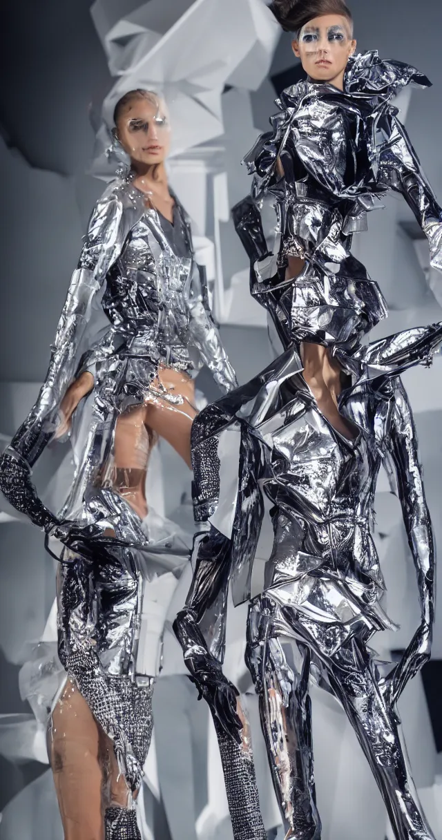 futuristic fashion show, photoshoot, super detailed, | Stable Diffusion