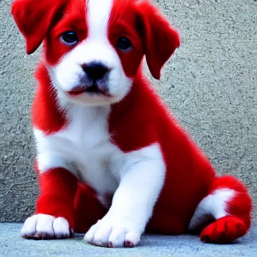 Image similar to adorable crimson puppy