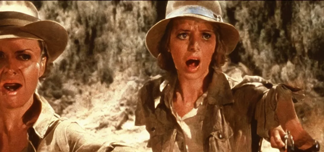 Image similar to a still of britt lower in raiders of the lost ark ( 1 9 8 1 )