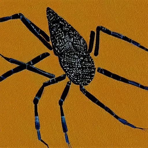 Image similar to robert wyatt spider, art by robert wyatt