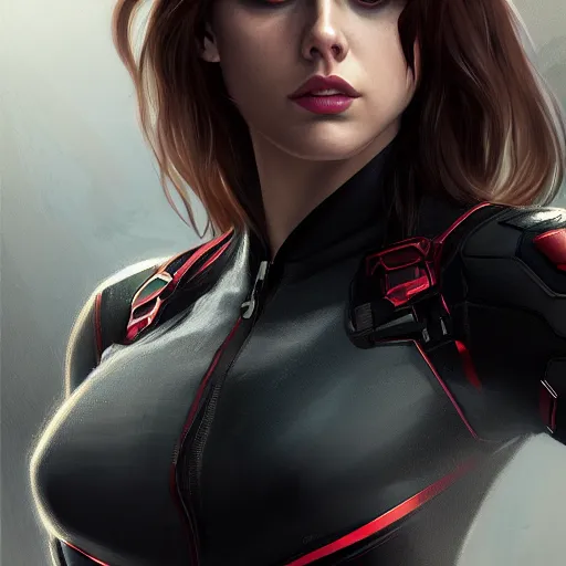 Image similar to Alexandra Daddario as Black Widow, full body, 8k, intricate, cinematic lighting, highly detailed, digital painting, artstation, concept art, smooth, sharp focus, illustration, art by Artgerm