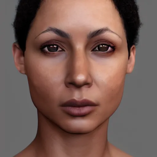 Prompt: hyperrealistic portrait of beautiful, mixed race woman, aged 3 5, photo realistic, dynamic lighting, artstation, poster, volumetric lighting, very detailed face, 4 k, award winning