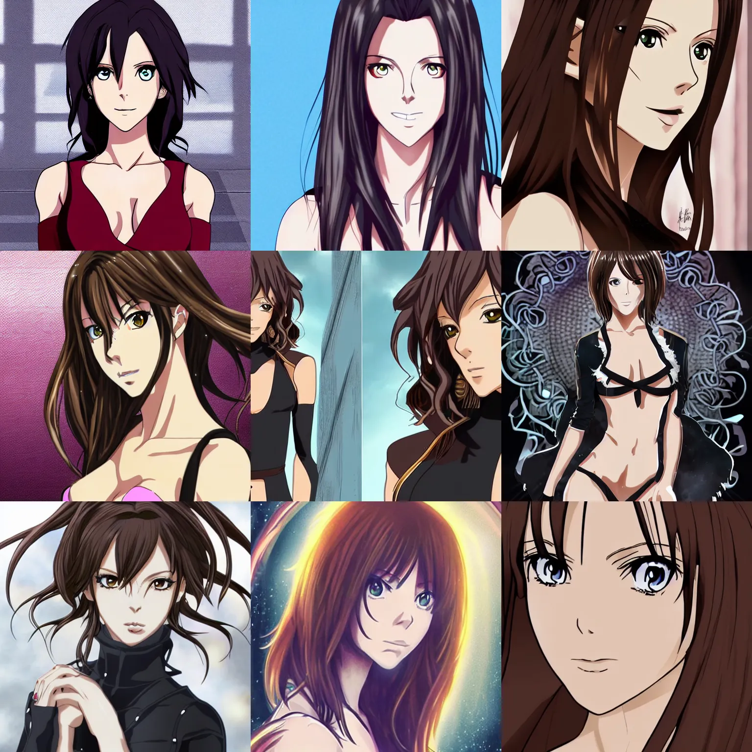 Prompt: an anime-style image of kate beckinsale