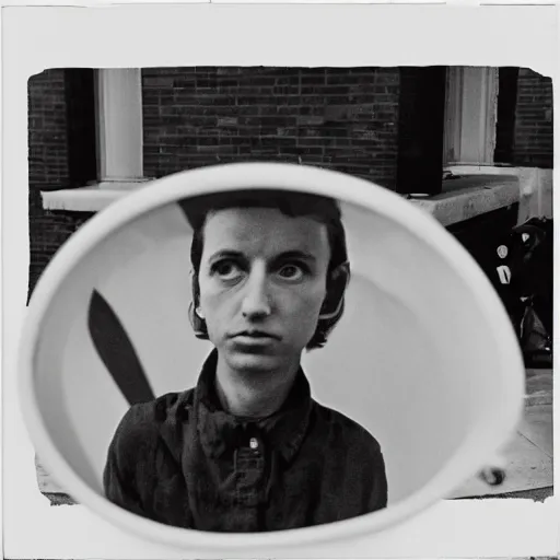 Image similar to the self portrait, by vivian maier,