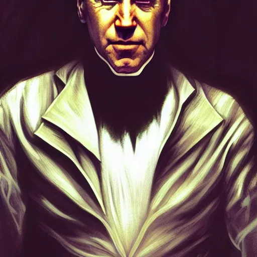 Image similar to portrait of Joe Biden as Neo from the matrix, ethereal, handsome, D&D, fantasy, intricate, elegant, highly detailed, digital painting, artstation, concept art, matte, sharp focus, illustration, art by Artgerm and Greg Rutkowski and Alphonse Mucha