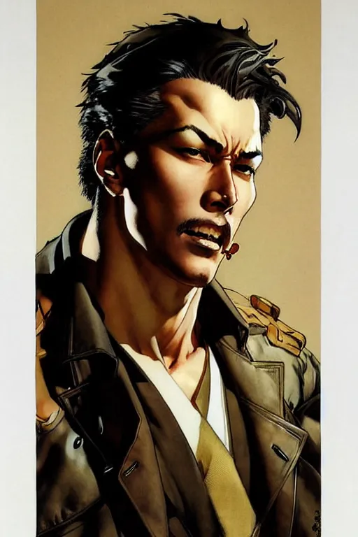 Image similar to attractive man, painting by j. c. leyendecker, yoji shinkawa, katayama bokuyo