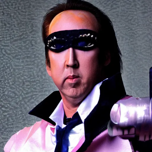 Image similar to nicholas cage in genshin impact