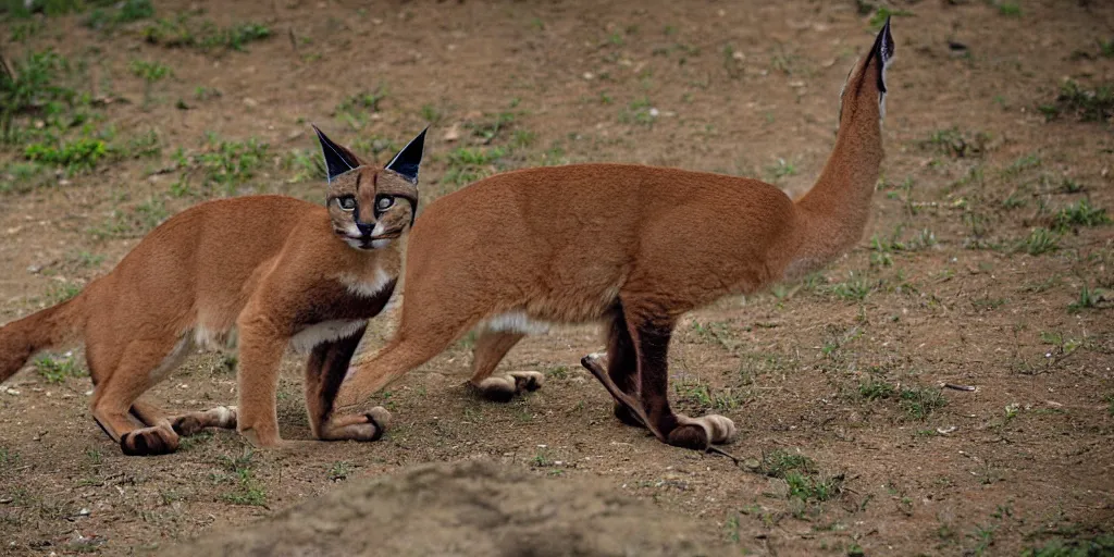 Prompt: caracal in a tuxedo, awarding winning photo, incredible detail, sony 3 5 mm lens