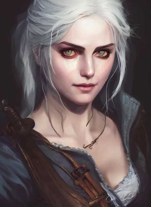 Image similar to portrait of ciri from the witcher storm blessed | | cute - fine - face, pretty face, realistic shaded perfect face, fine details by stanley artgerm lau, wlop, rossdraws, james jean, anime style, andrei riabovitchev, marc simonetti, and sakimichan, tranding on artstation