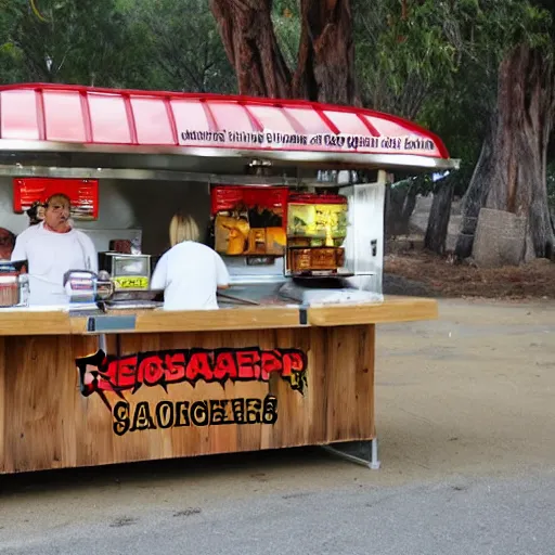 Image similar to kangaroo burger stand