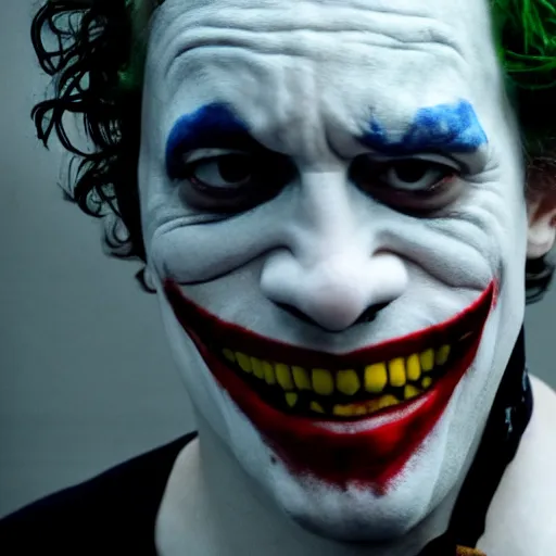 Prompt: cinematic shot of Sam Hyde fighting The Joker, 8k, dslr, depth of field,