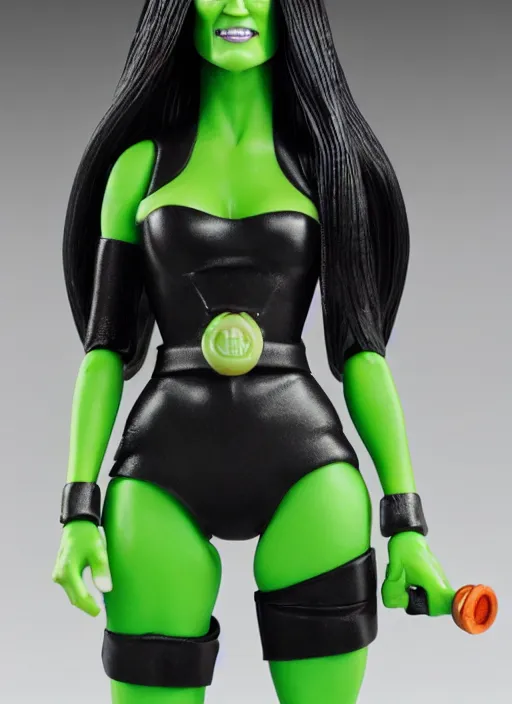 Image similar to Shego action figure from G.I.Joe (1988), Star Wars (1981), action figure, symmetrical details, by Hasbro, Kenner, professional photography, product photography, official media