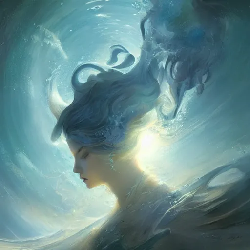 Image similar to a mind forever voyaging, fantasy, sea, cosmos, eternity, bayard wu