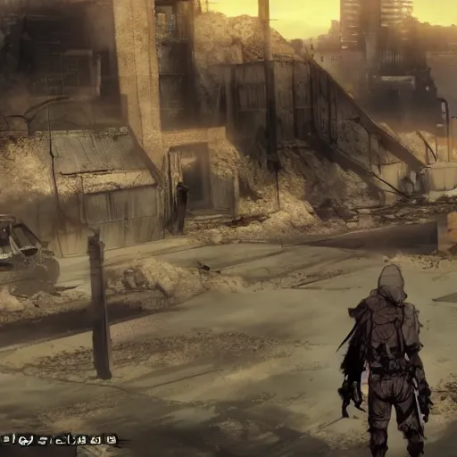 Prompt: a post-apocalyptic edgy grimdark anime turn-based video game gameplay detailed realistic HD 8k High Resolution