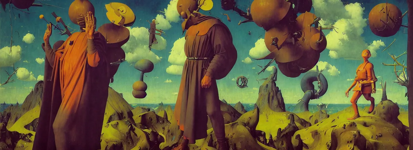 Image similar to full - body surreal colorful divine rpg character concept art anatomy, action pose, very coherent and colorful high contrast masterpiece by norman rockwell franz sedlacek hieronymus bosch dean ellis simon stalenhag rene magritte gediminas pranckevicius, dark shadows, sunny day, hard lighting, reference sheet white! background