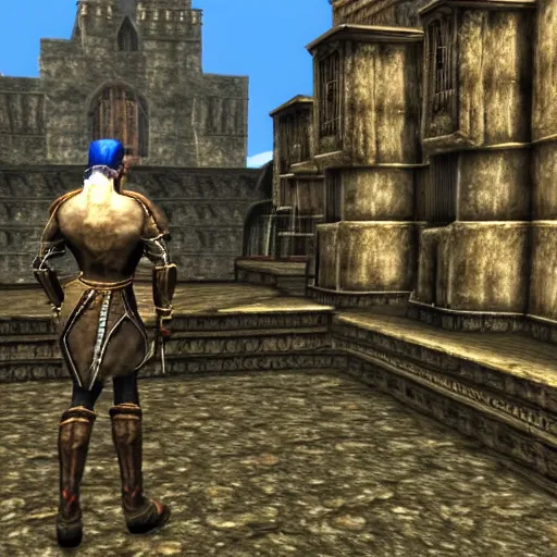 Image similar to in-game screenshot from The Elder Scrolls IV Oblivion