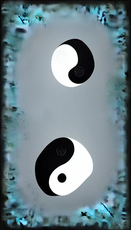 Prompt: Abstract representation of ying Yang concept, by Peter Holme III