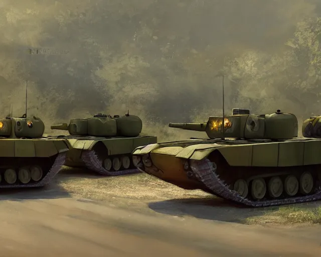 Prompt: defiant winnie the pooh sitting down on road blocking chinese tanks, soldiers approaching, award winning photography, extremely detailed, artstation, 8 k, dramatic lighting