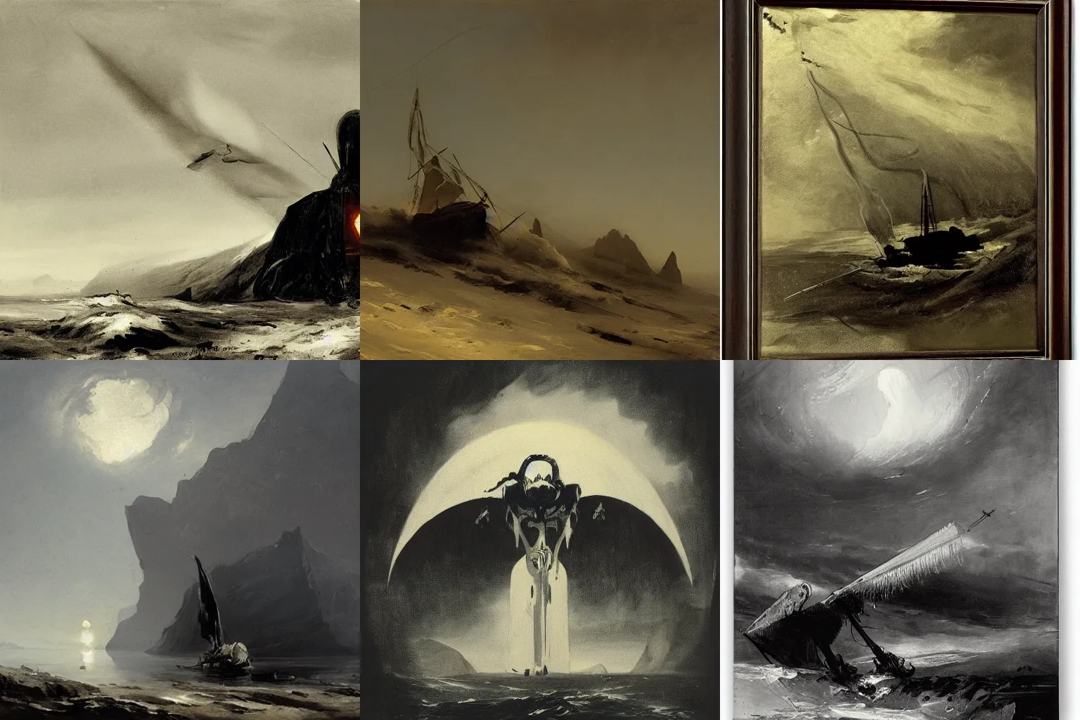 Prompt: logo of a reaper by peder balke