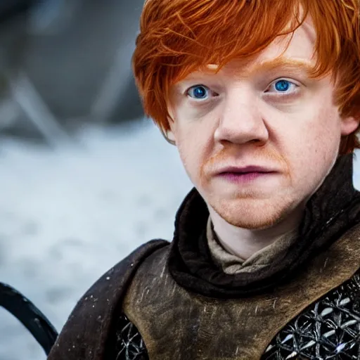 Image similar to rupert grint as ron weasley in game of thrones
