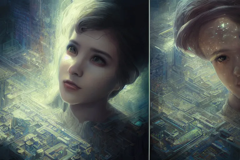 Image similar to portrait isometric drawing, Ghost of Kiev, rapture, intricate, epic lighting, cinematic composition, hyper realistic, 8k resolution, unreal engine 5, by Artgerm, tooth wu, dan mumford, beeple, wlop, rossdraws, James Jean, Andrei Riabovitchev, Marc Simonetti, yoshitaka Amano, Artstation